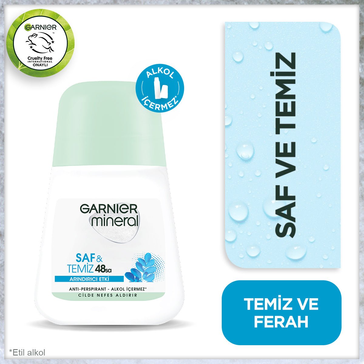 Garnier Mineral Saf ve Temiz Roll-On Deodorant