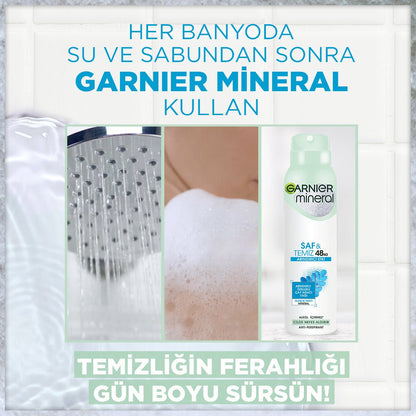 Garnier Mineral Saf&amp;Temiz Sprey Deodorant