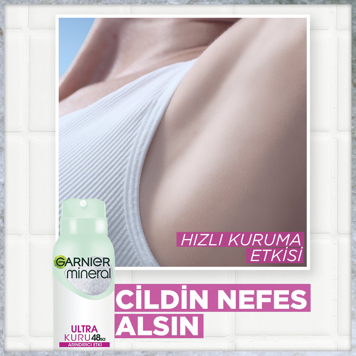 Garnier Mineral Ultra Kuru Sprey Deodorant