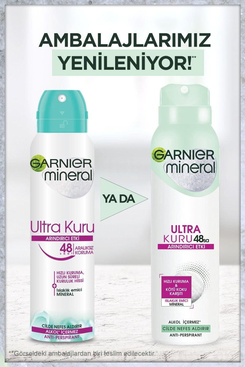 Garnier Mineral Ultra Kuru Sprey Deodorant