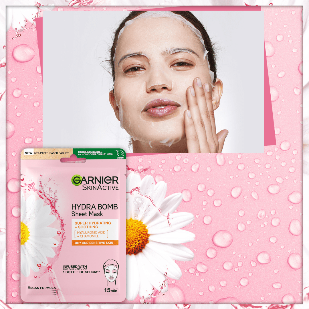 Garnier Nem Bombası Dinlendirici Kağıt Yüz Maskesi