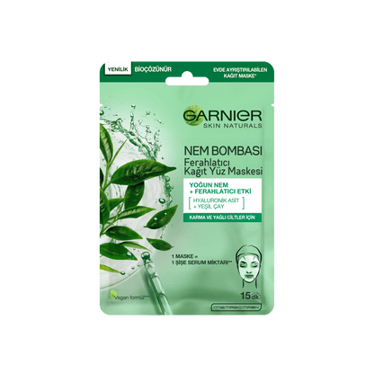 Garnier Nem Bombası Ferahlatıcı Kağıt Yüz Maskesi