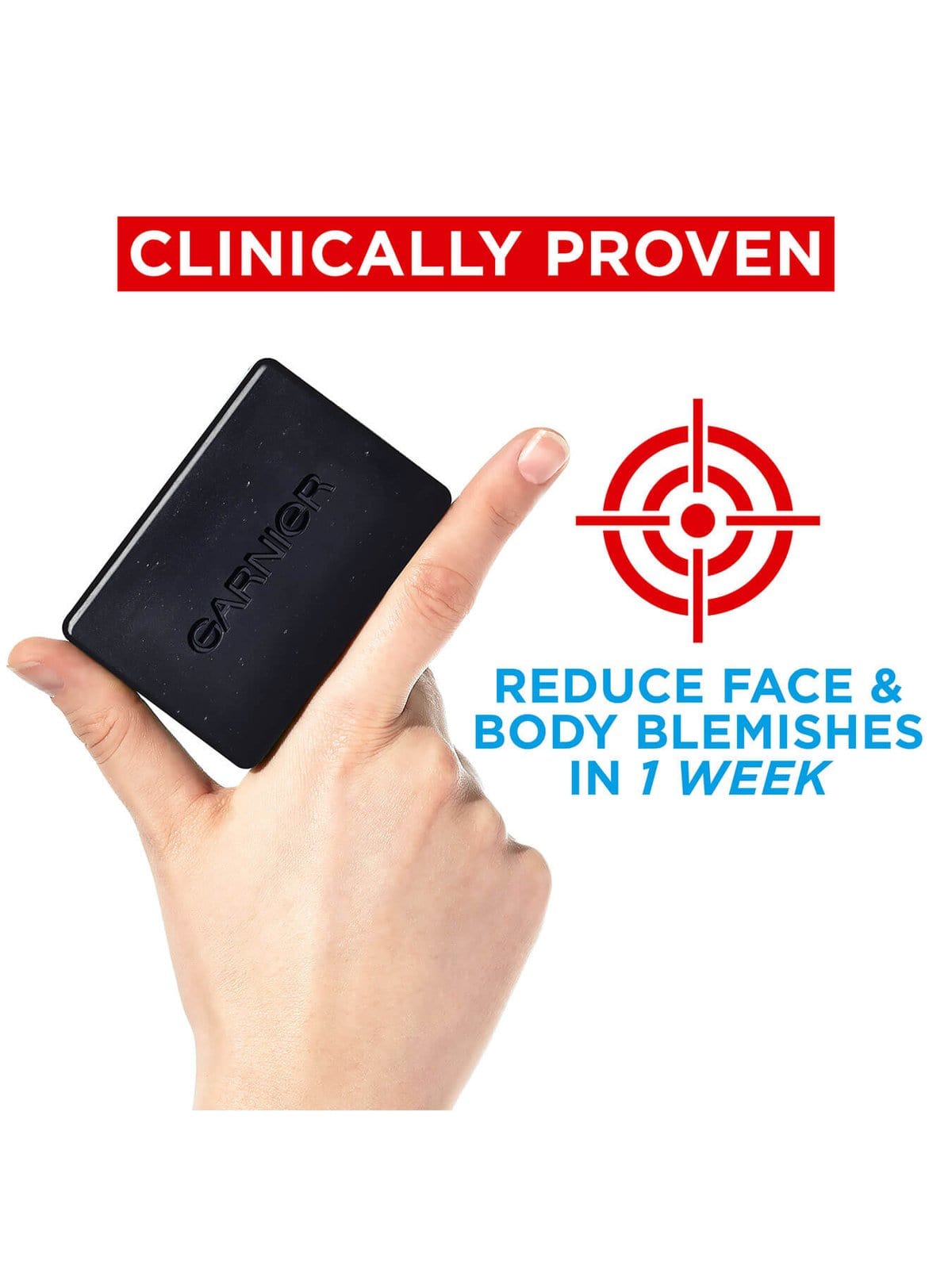 Garnier Pure Active Anti-Spot and Blackhead Solid Wash Charcoal Bar 100g 3 Pack