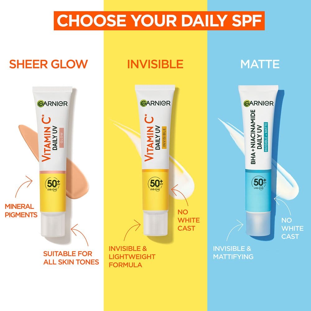 Garnier Pure Active BHA+Niacinamide Daily UV SPF50+ 40 ml 2 Pack