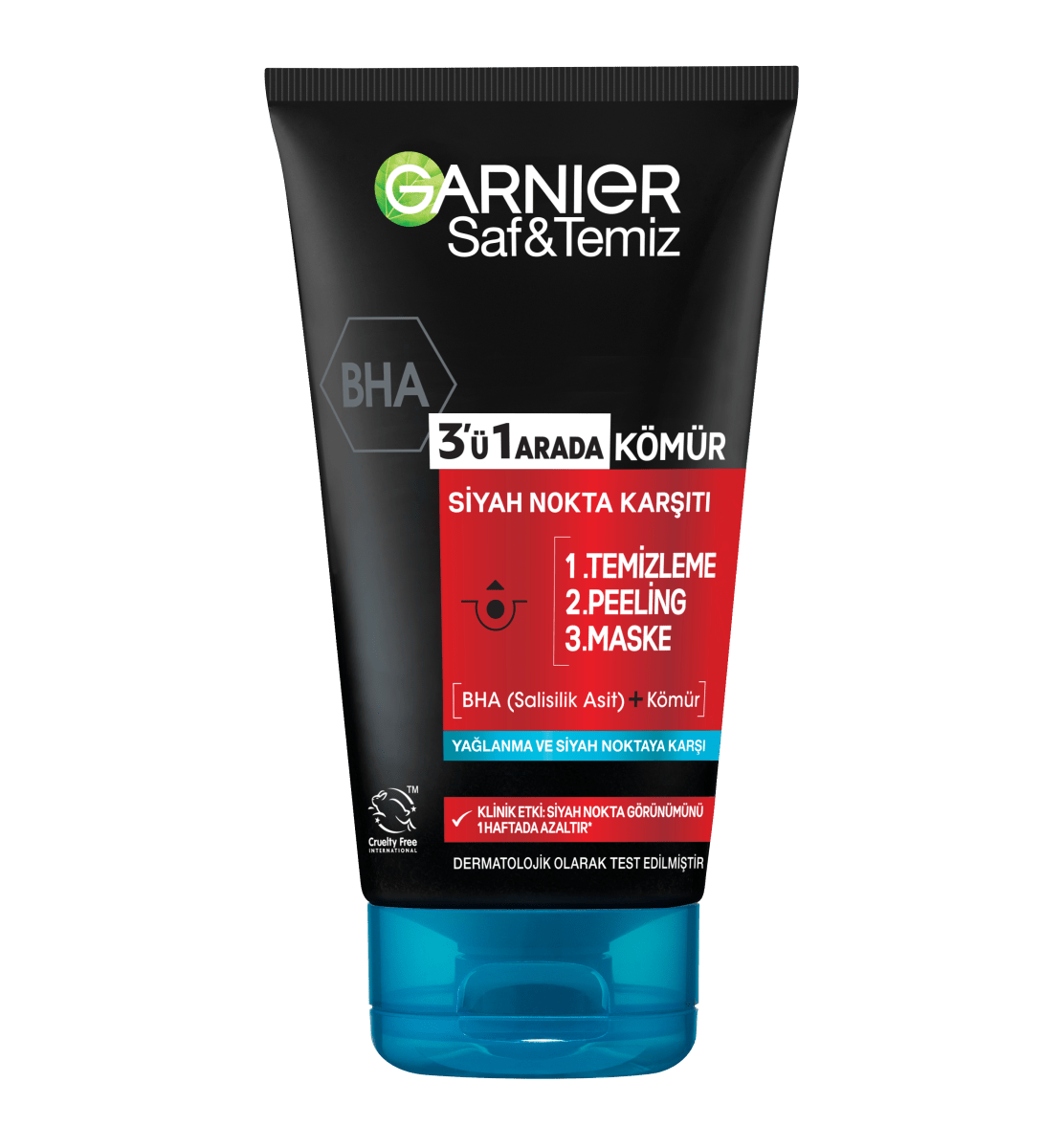 Garnier Saf &amp; Temiz Siyah Nokta Karşıtı Kömürlü 3&
