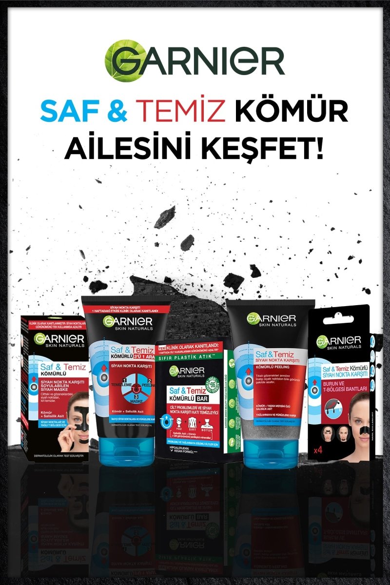Garnier Saf &amp; Temiz Siyah Nokta Karşıtı Kömürlü 3&
