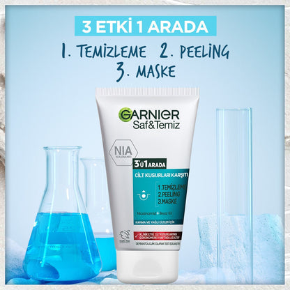 Garnier Saf &amp; Temiz Yağlanma ve Pürüzlere Karşı 3&
