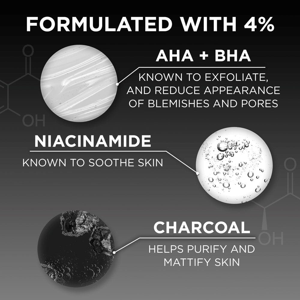 Garnier Skin Active 4% AHA + BHA &amp; Niacinamide Charcoal Face Serum 30 ml