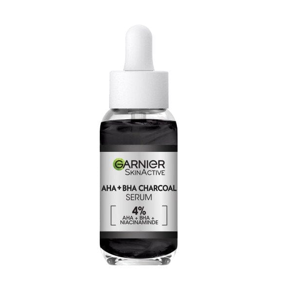 Garnier Skin Active 4% AHA + BHA &amp; Niacinamide Charcoal Face Serum 30 ml