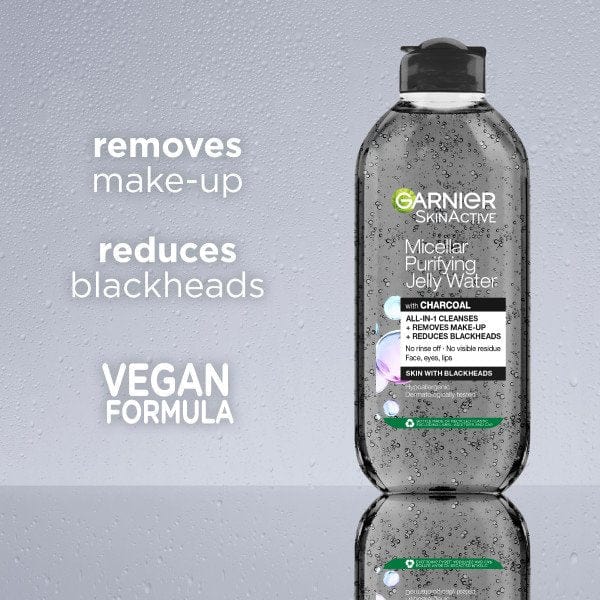 Garnier Skin Active Purifying Micellar Jelly Water With Charcoal &amp; Salicylic Acid 400 ml / 13.5 fl oz