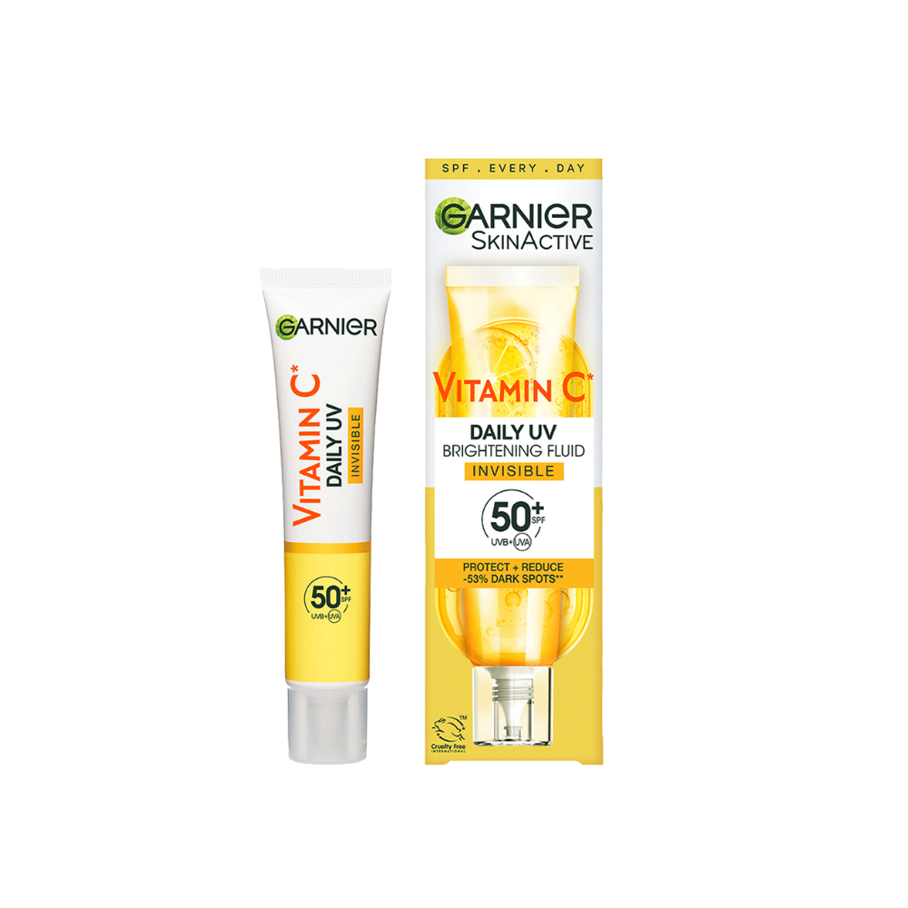 Garnier Skin Active Vitamin C Daily UV Brightening Fluid Invisible, SPF50+ 40 ml