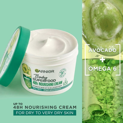 Garnier Superfood Avocado &amp; Omega 6 Superfood Nourishing Body Cream 380ml