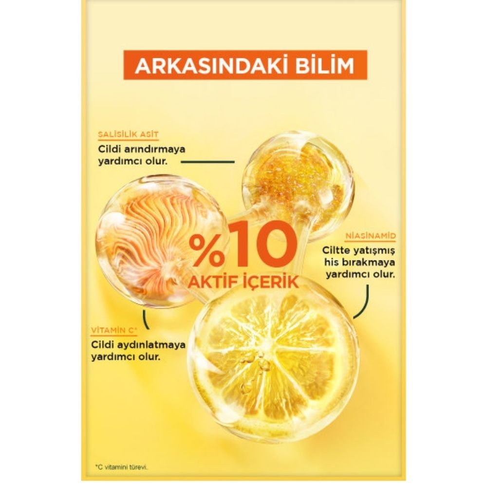 Garnier Vitamin C Parlaklık Etkili Tonik // Gliserin, Niasinamid, Salisilik Asit 120 ml