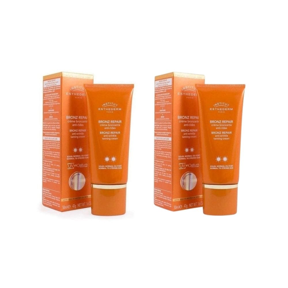 Institut Esthederm Bronz Repair Normal-Intensive Sun Protection Bronzing Cream 50ml 2 Pack