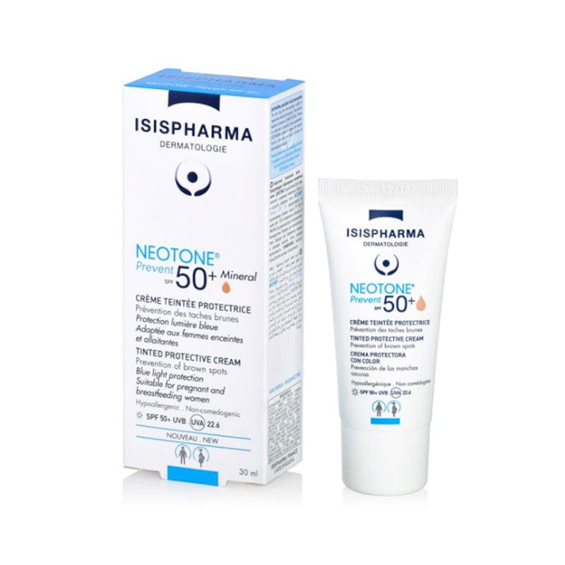 Isis Pharma Neotone Prevent SPF 50+ Tinted Cream - Renkli Güneş Kremi Orta 30ml