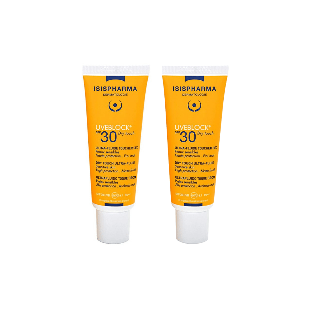 Isıs Pharma Uveblock SPF 30+ Dry Touch Ultra Fluid 40 ml 2 Pack