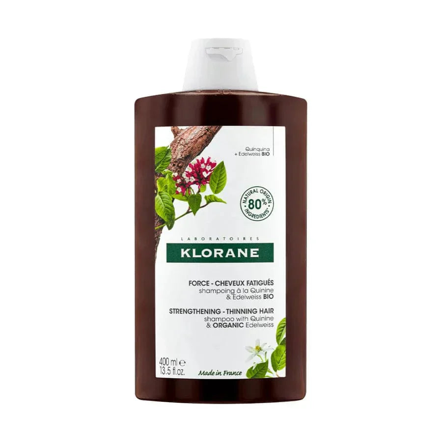 Klorane Strengthening with Quinine &amp;Organic Edelweiss -Thinning hair Shampoo 400 ml