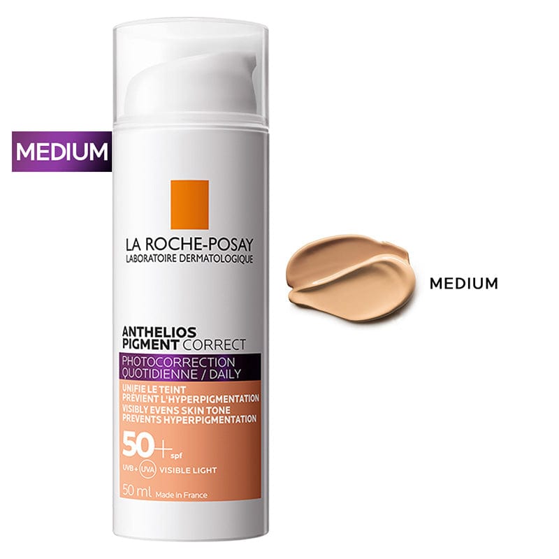 La Roche Posay Anthelios Pigment Correct Sunscreen SPF50+ 50 ml - Medium 2 Pack