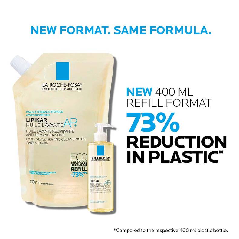 La Roche Posay Lipikar Oil AP+ Refill Cleansing Body Oil 400 ml - Refill