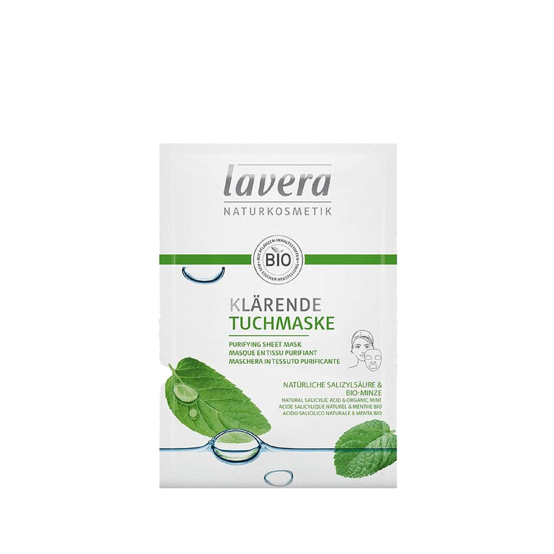 Lavera Purifying Paper Face Mask 21 ml