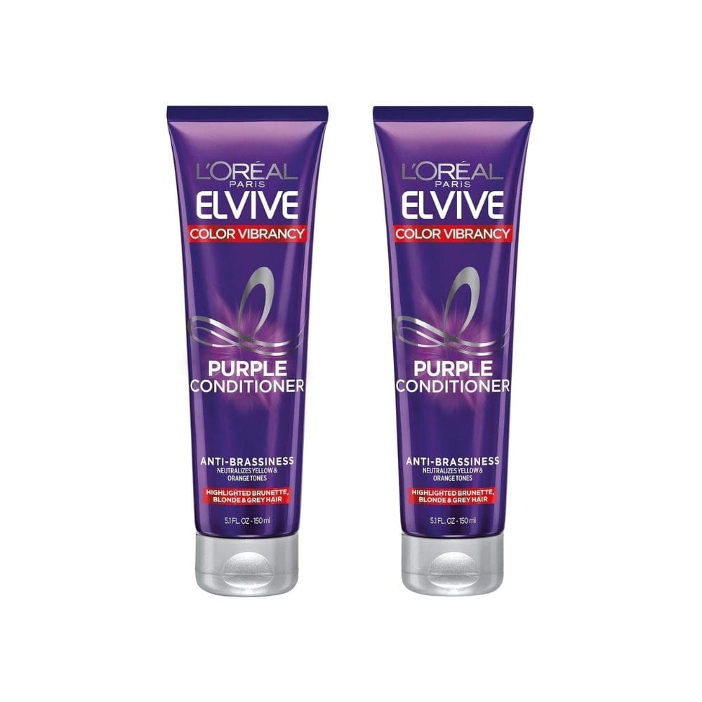 Loreal Elseve Color Vive Anti-Orange Color Correcting Purple Mask 150 ml 2 Pack