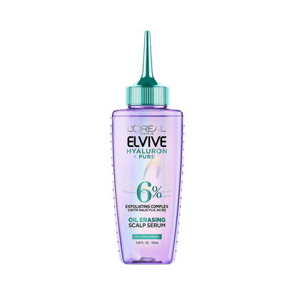 Loreal Elseve Hydra[Hyaluronic] Pure Salicylic Acid Containing Anti-Oily Peeling Scalp Serum 102 ml