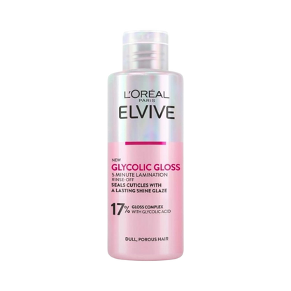 Loreal Glycolic Gloss Lamination That Seals Shine Into Hair Rinse-Off Treantment In 5 Minutes 200 ml