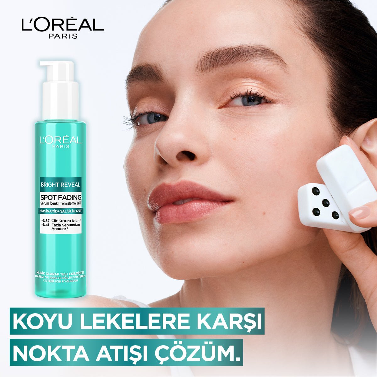 Loreal Paris Bright Reveal Cilt Kusuru İzi Karşıtı, Serum İçerikli Temizleme Jeli Niasinamid+Salisilik Asit 150ml