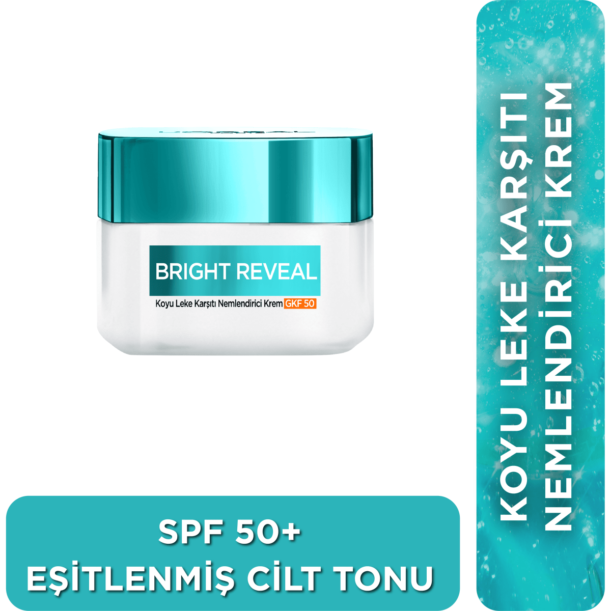 Loreal Paris Bright Reveal Koyu Leke Karşıtı, Cilt Tonu Eşitleyici Spf50 Nemlendirici Krem Niasinamid 50ml