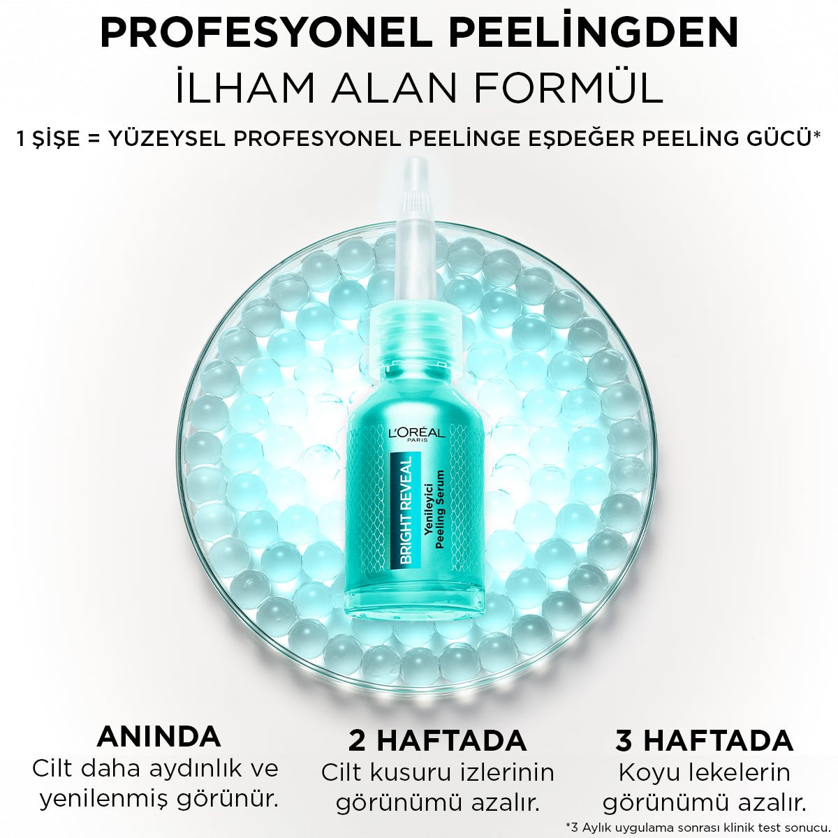 Loreal Paris Bright Reveal Koyu Lekelere Karşı Hızlı Etkili Yenileyici Peeling Serum 25% [AHA + BHA + PHA] 25ml