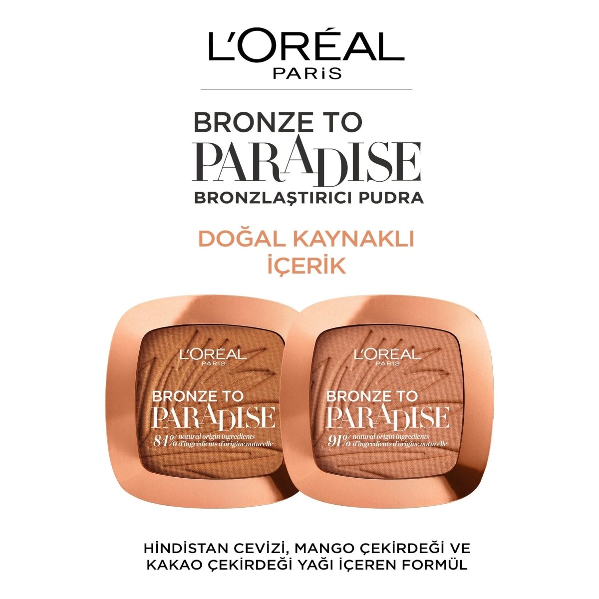 Loreal Paris Bronze to Paradise Mat Bronzlaştırıcı Pudra 03 Back to Bronze