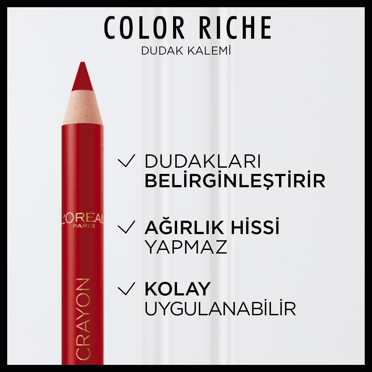 Loreal Paris Color Riche Dudak Kalemi - 300 Le Rouge Paris