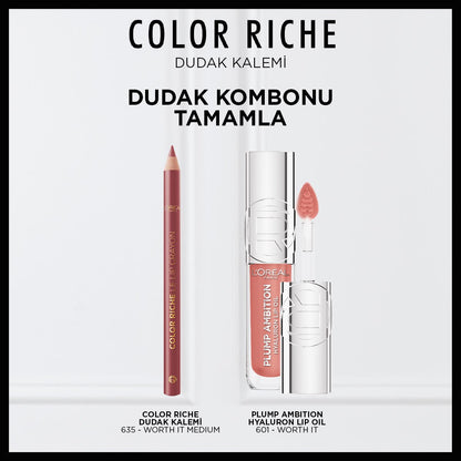 Loreal Paris Color Riche Dudak Kalemi - 635 Worth It Medium