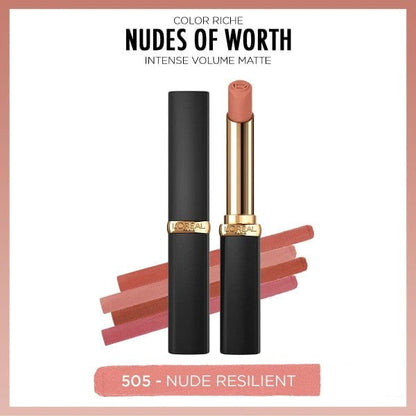 Loreal Paris Color Riche Intense Volume Matte Lipstick -505 Le Nude Resilient