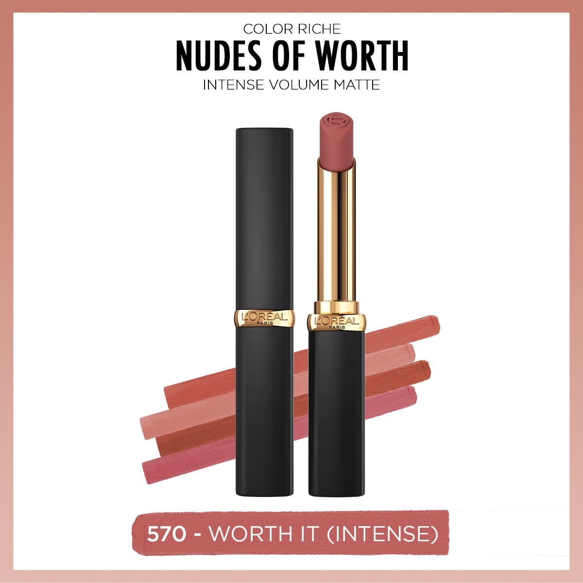 Loreal Paris Color Riche Intense Volume Matte Ruj -  570 Worth It (Intense)