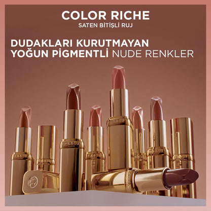 Loreal Paris Color Riche Saten Bitişli Ruj - 570 Worth It (Intense)