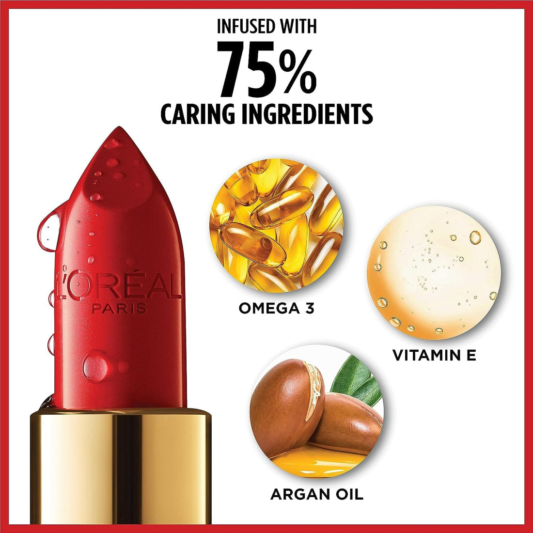 Loreal Paris Colour Riche Satin Finish Lipstick 125 Maison Marais - Red