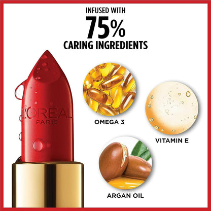 Loreal Paris Colour Riche Satin Finish Lipstick 125 Maison Marais - Red