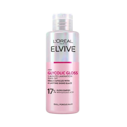Loreal Paris Elseve (Elvive) Glycolic Gloss 3 Economic Pack Shampoo,Conditioner and Lamination Hair Care Set