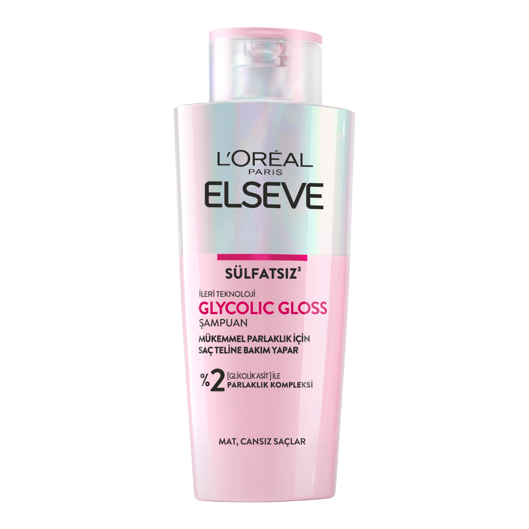 Loreal Paris Elseve Glycolic Gloss Mükemmel Parlaklık için Bakım Yapan Şampuan 200ml