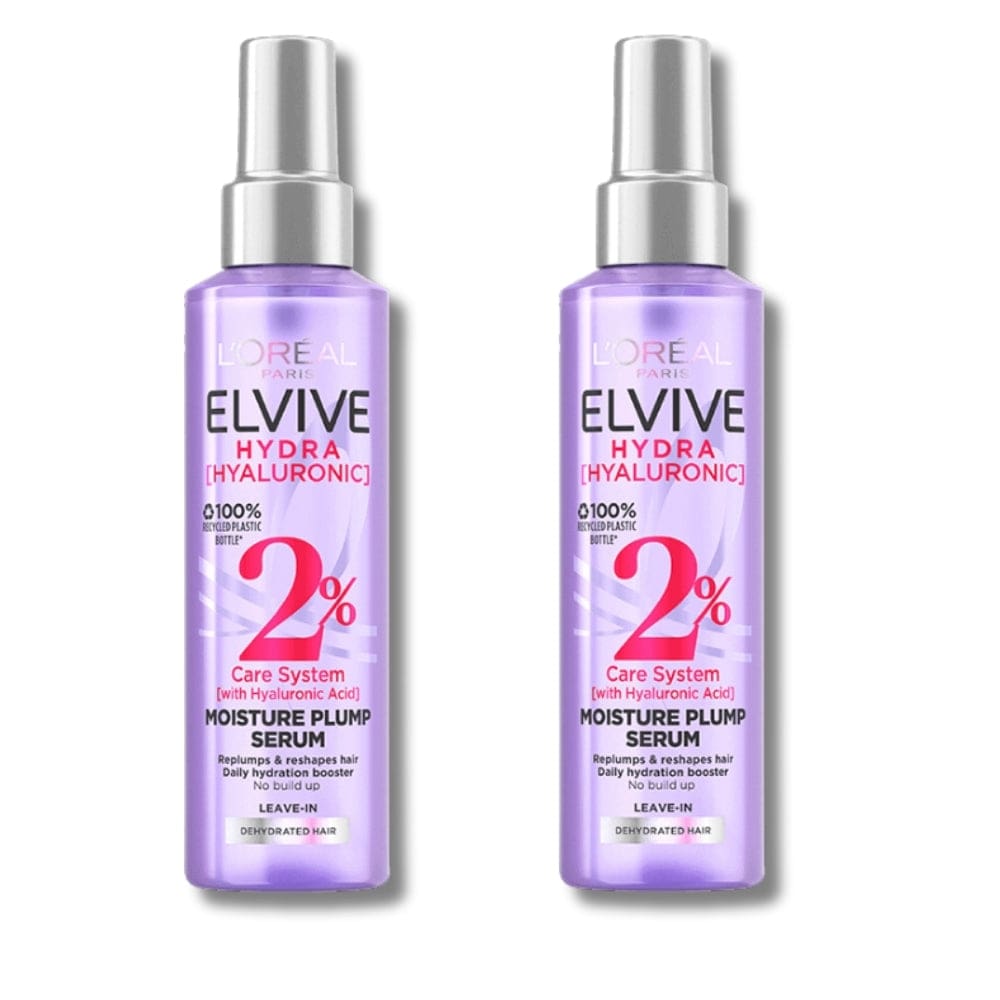 Loreal Paris Elseve Hydra Hyaluronic 2% Hair Serum with Hyaluronic Acid 150 ml 2 Pack