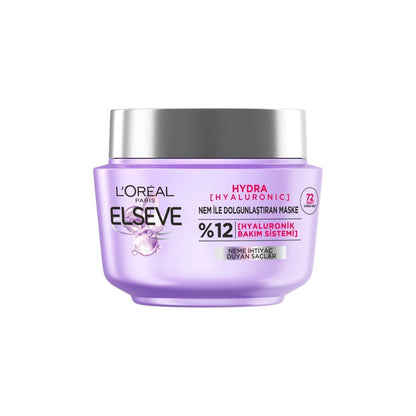 Loreal Paris Elseve Hydra [Hyaluronic] 72 Saat Nem ile Dolgunlaştıran Maske 300ml