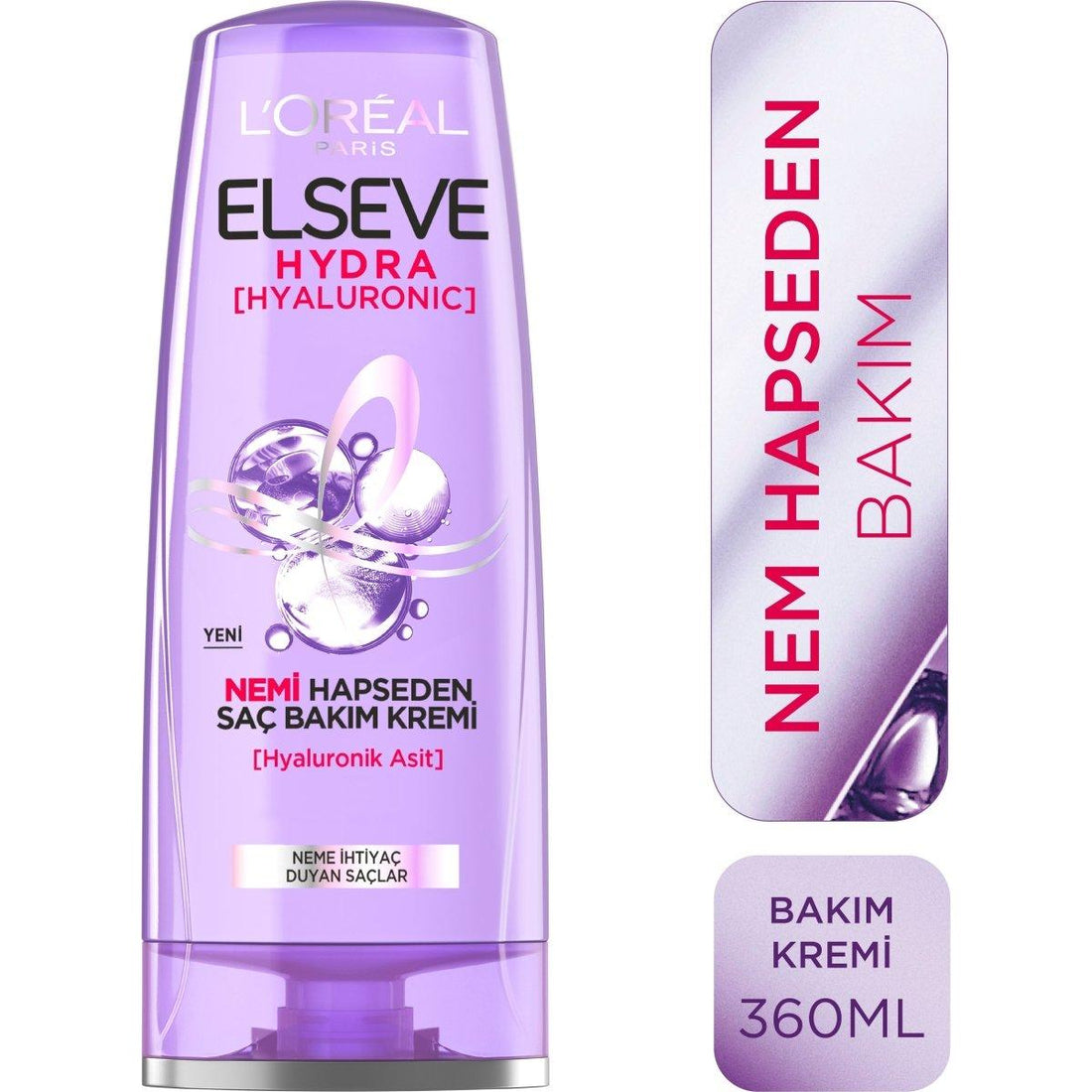 Loreal Paris Elseve Hydra [Hyaluronic] Nemi Hapseden Saç Bakım Kremi 360ml