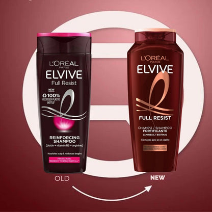 Loreal Paris Elvive Full Resist Fortifying Shampoo 300ml 2 Pack
