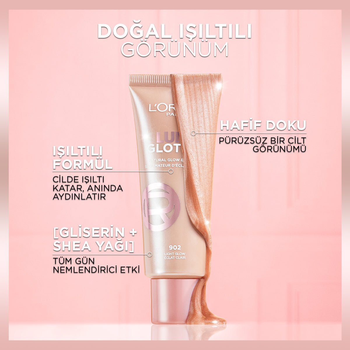 Loreal Paris Glotion All-In-One Doğal Işıltı 903 - Medium Glow