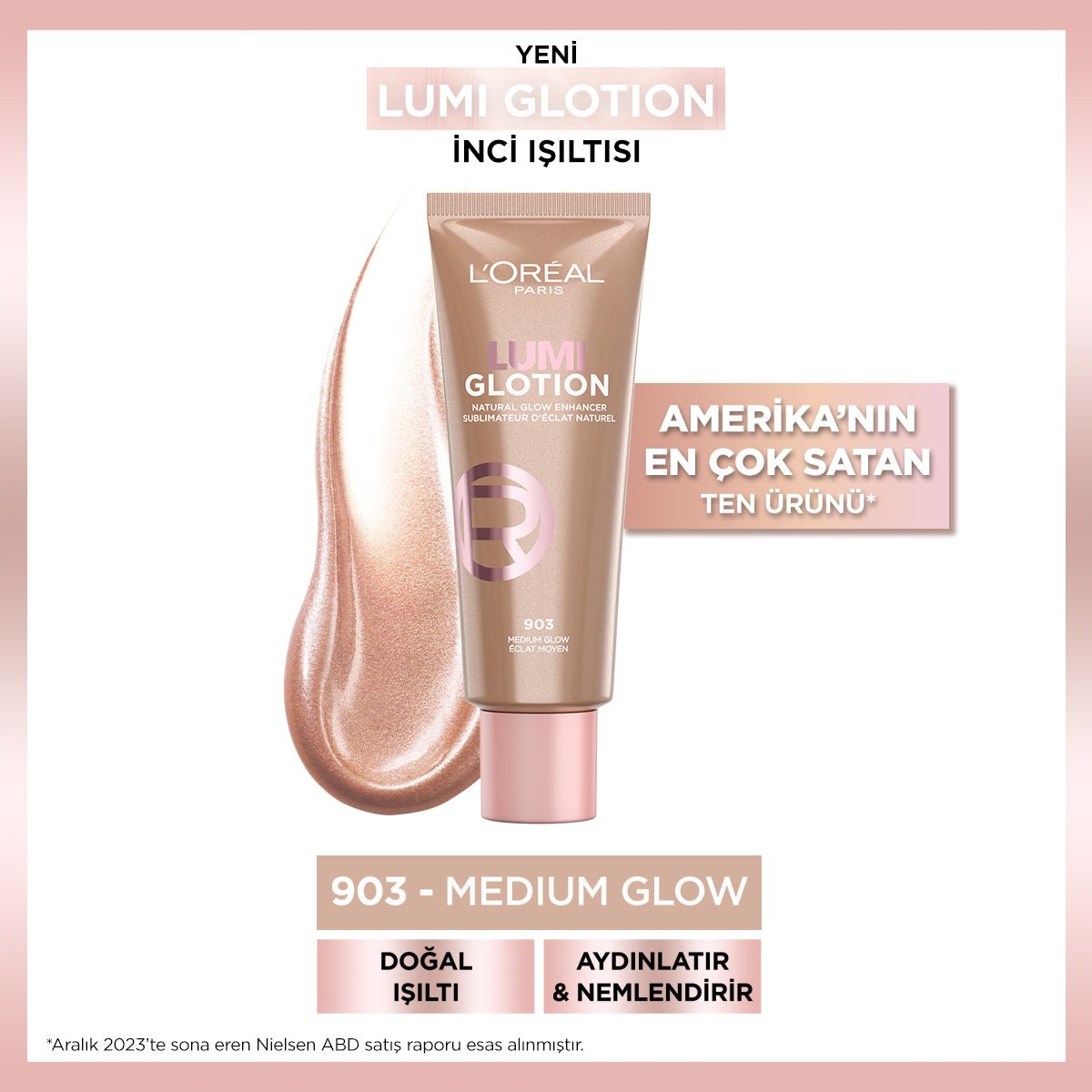 Loreal Paris Glotion All-In-One Doğal Işıltı 903 - Medium Glow