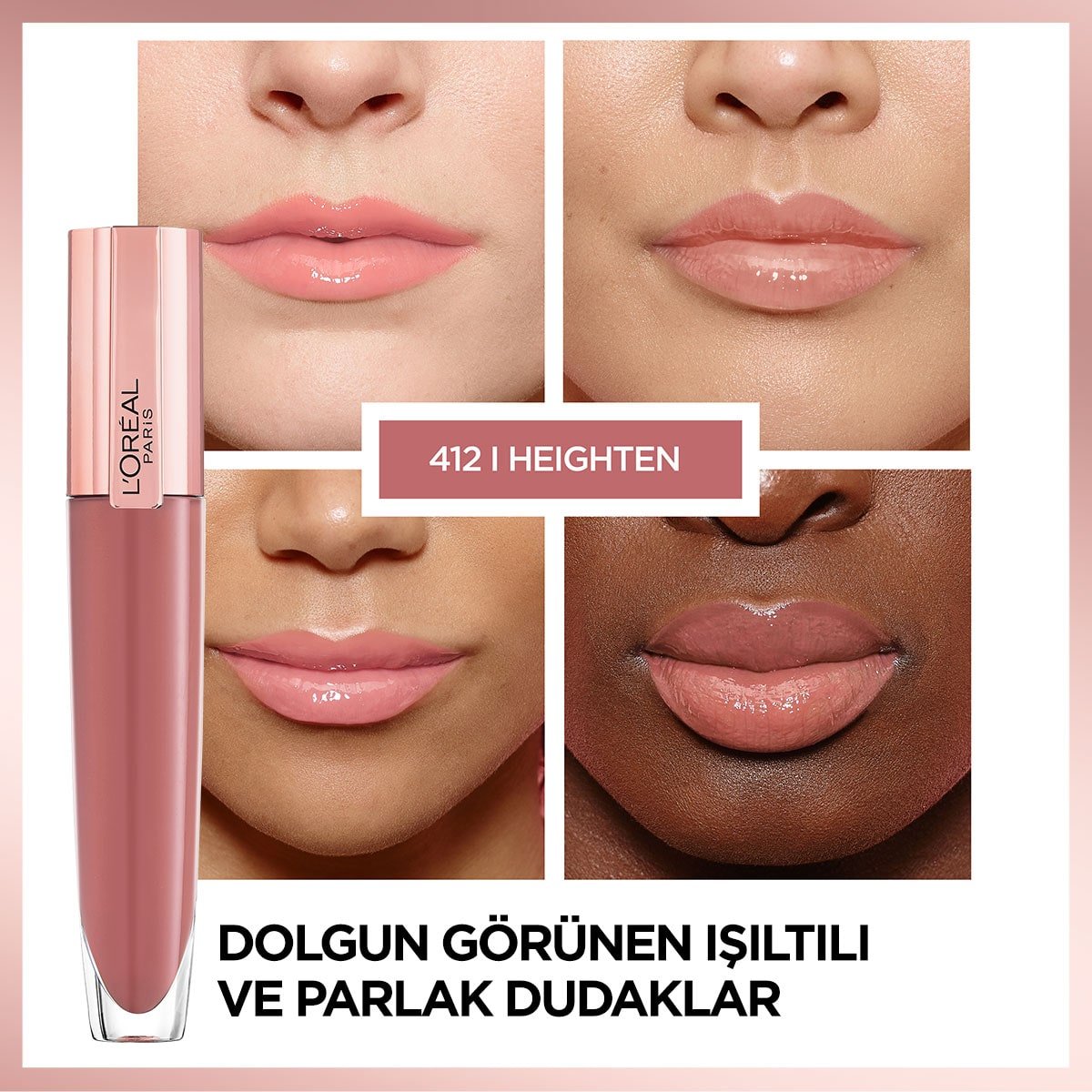 Loreal Paris Glow Paradise Balm in Gloss - Işıltı Veren Parlatıcı 412 I Heighten