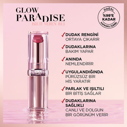Loreal Paris Glow Paradise Balm-in-Lipstick - Işıltı Veren Ruj 351 Watermelon Dream