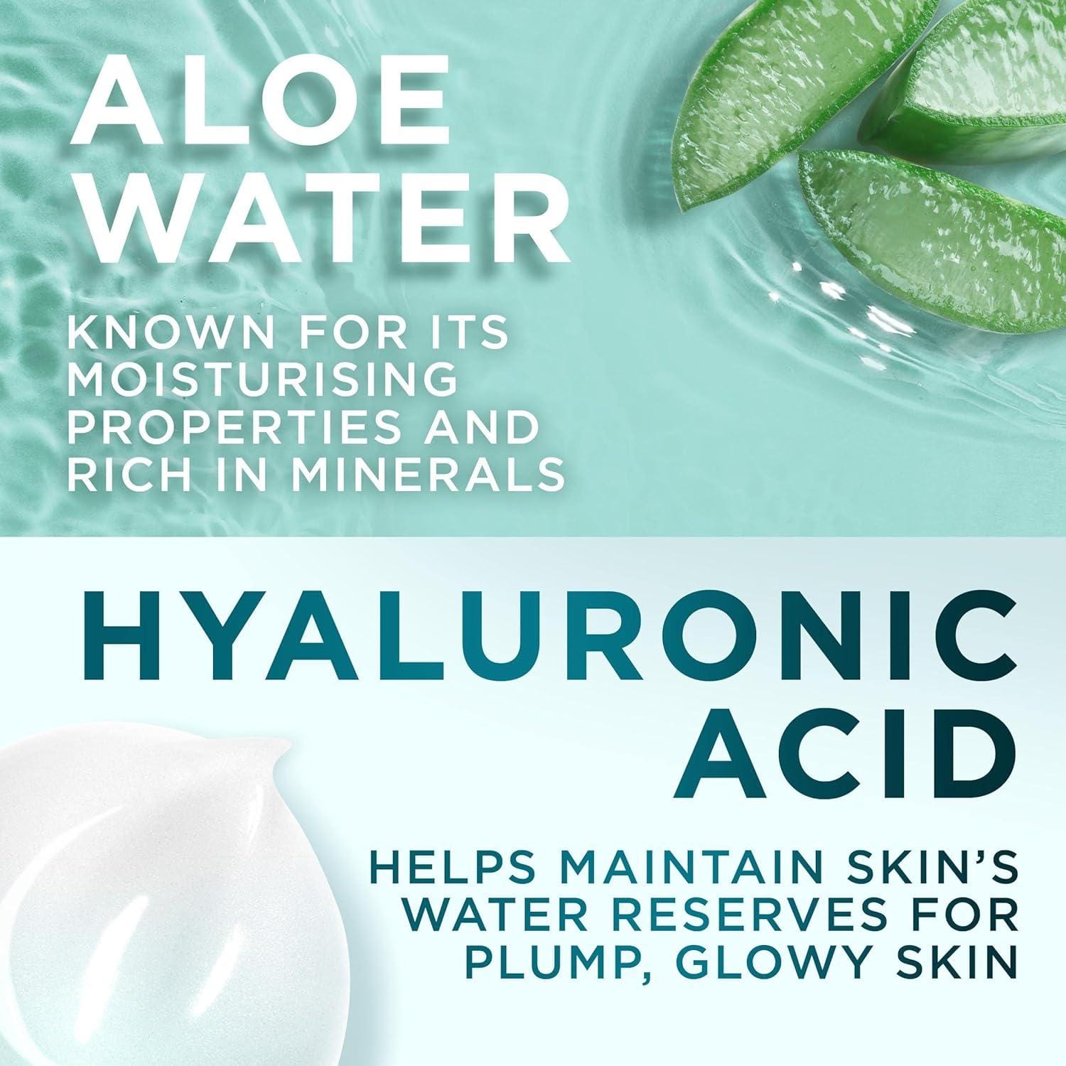 Loreal Paris Hydra Genius Hyaluronic Acid + Aloe Vera Liquid Moisturiser for Normal to Dry Skin, 70ml 2 Pack