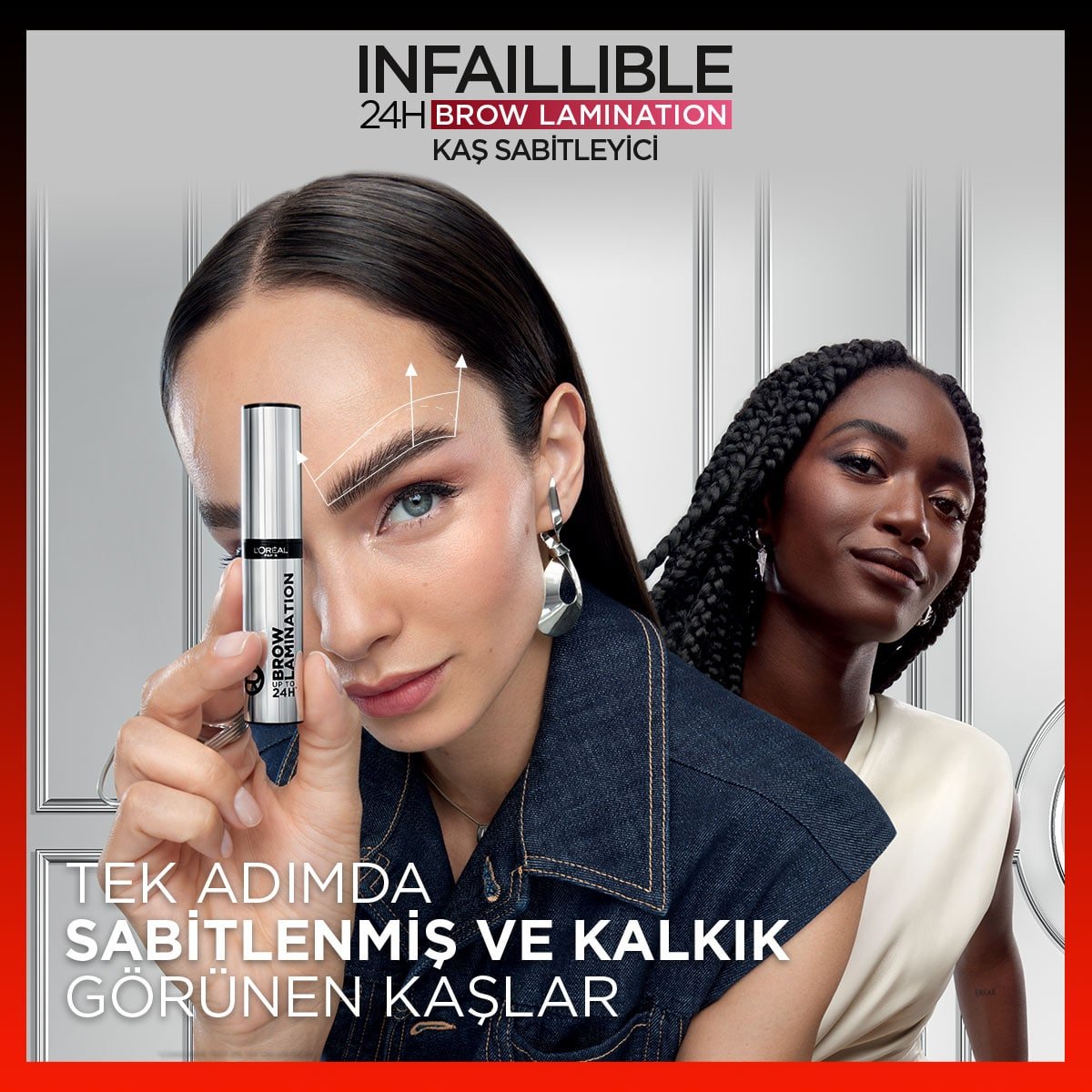 Loreal Paris Infaillible 24H Brow Lamination Şeffaf Kaş Sabitleyici